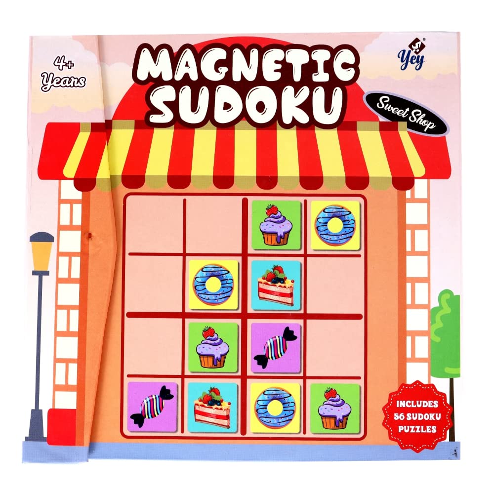 Yey Magnetic Sudoku Book Game for Kids, Travel Game, Brain Games, Brain Booster, Educational Toys for 5 to 7 Years, Magnetic Toys 16 Pieces with 56 Math Brain Teaser Puzzles and Solution (B0BNL9C2CZ) Amazon Price History, Amazon Price Tracker