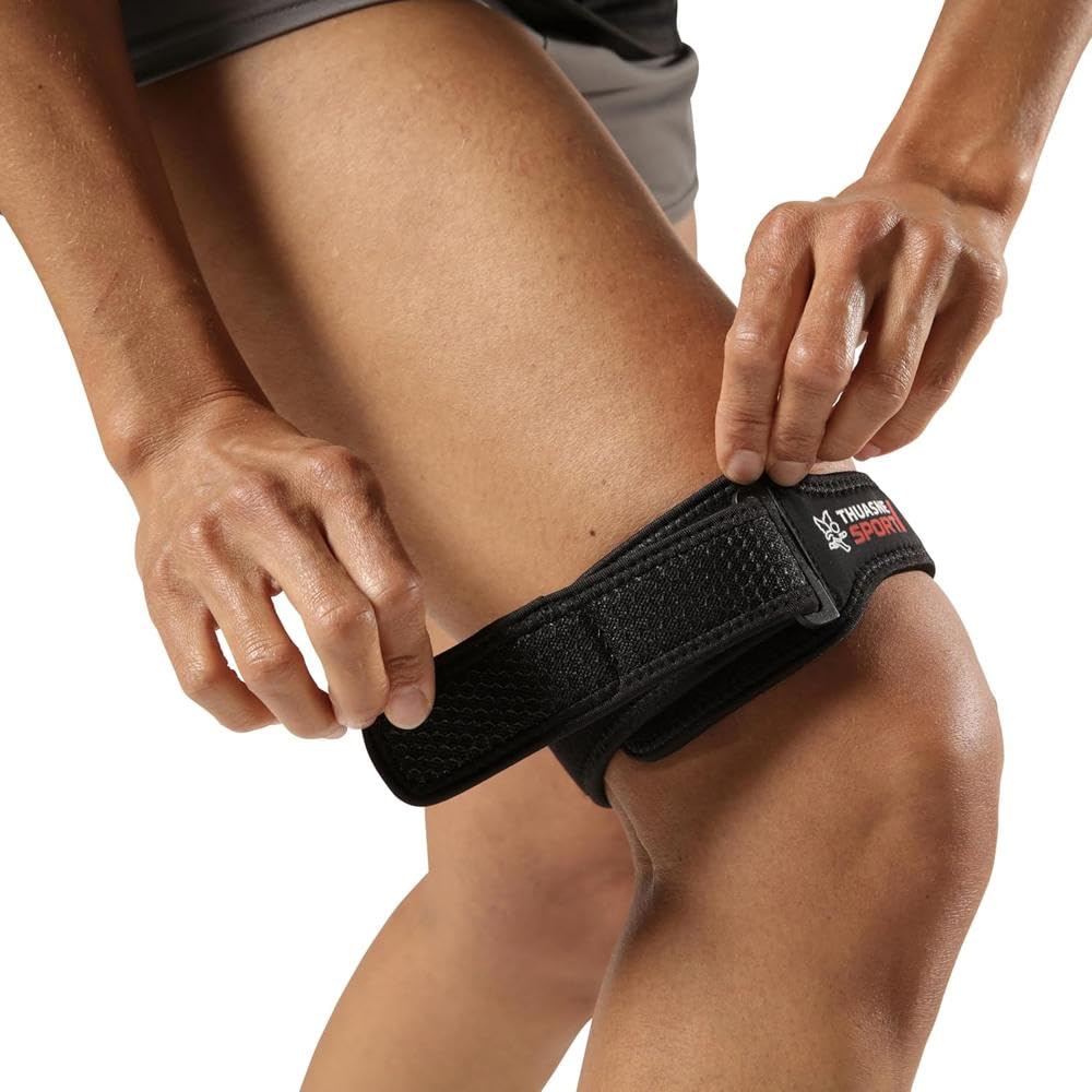 THUASNE Sport - IT Band Sport - Síndrome del Limpiaparabrisas - Compresión Ajustable - Sistema de Autoagarre - Dispositivo médico CE - Talla Única