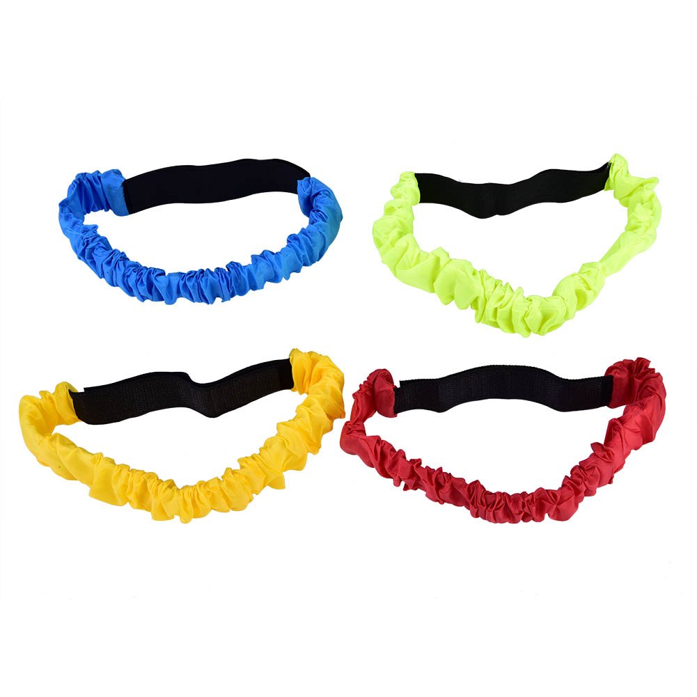 4 Pcs 3-Legged Race Bands Firm Soft Elastic Colorful Tie Rope for Three Legged Race Games Premium Quality 3 Leg Race Straps for Kids Outdoor Fun Backyard Relay Game Party Game,Fishing toys, toy tents,