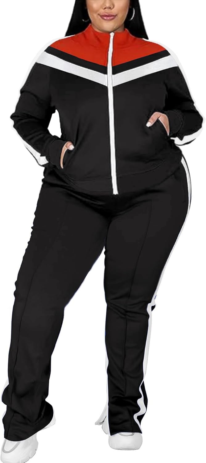UOUA Women's Plus Size Jogging Suit Piece Kuwait Ubuy