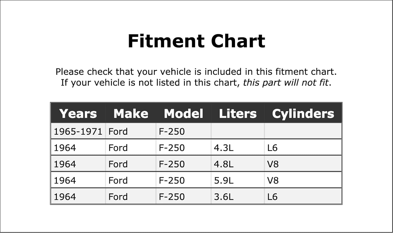 Automatic Transmission Vacuum Modulator Compatible With Ford F-250 1971 1970 1969 1968 1967 1966 1965 1964 P-2778267