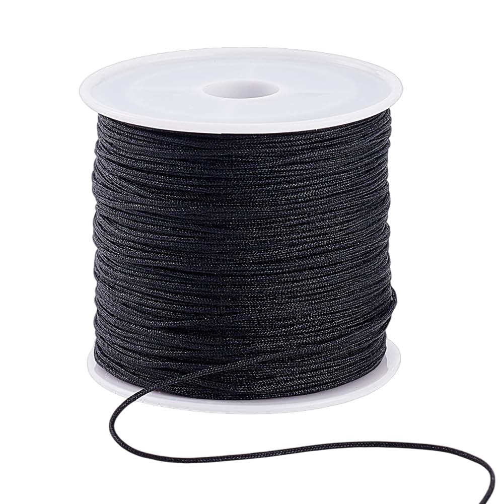 Filo Di Nylon Per Braccialetti JijAcraft | 0.8mm X 92m Nero Per DIY E Gioielli - Foto 3