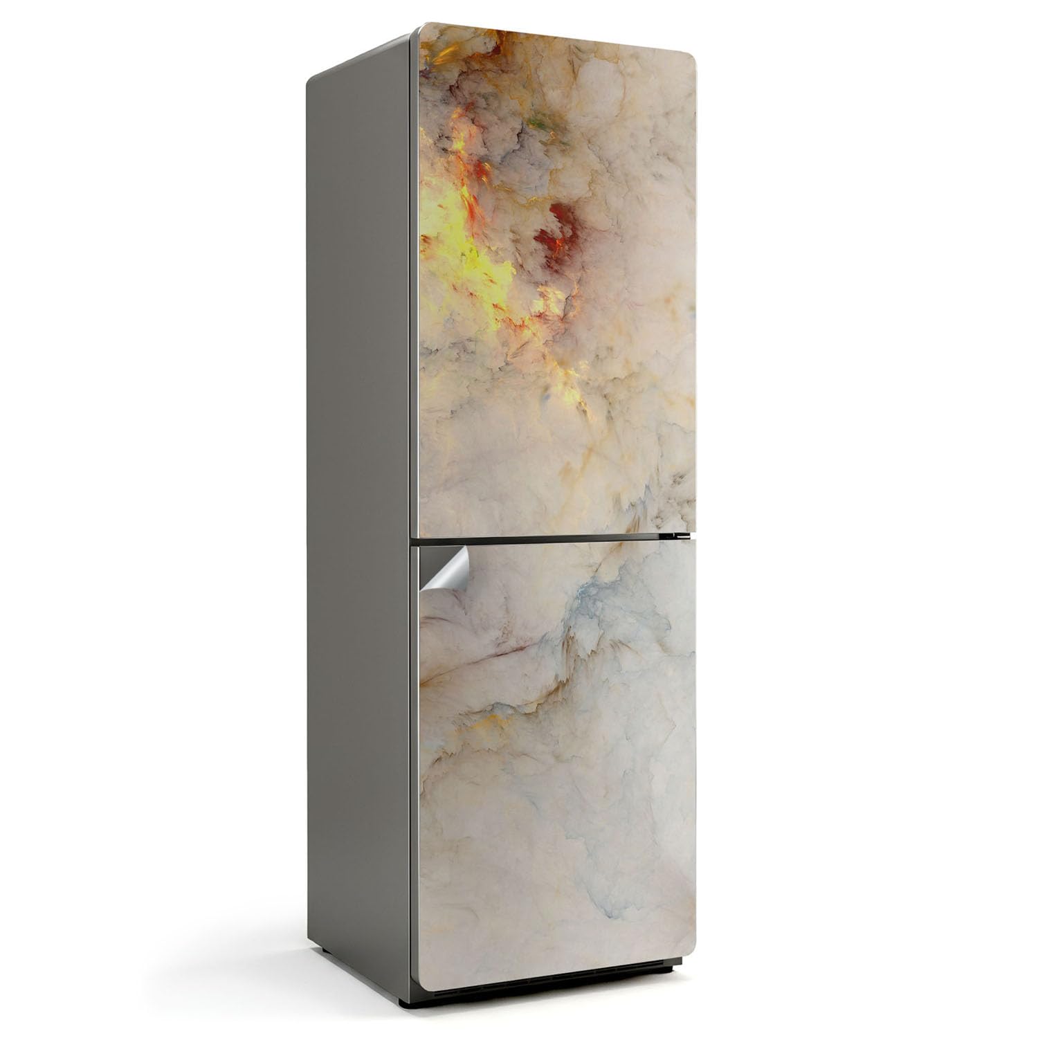 Revêtement frigo marbre abstrait 60x180 cm adhésif haut de gamme