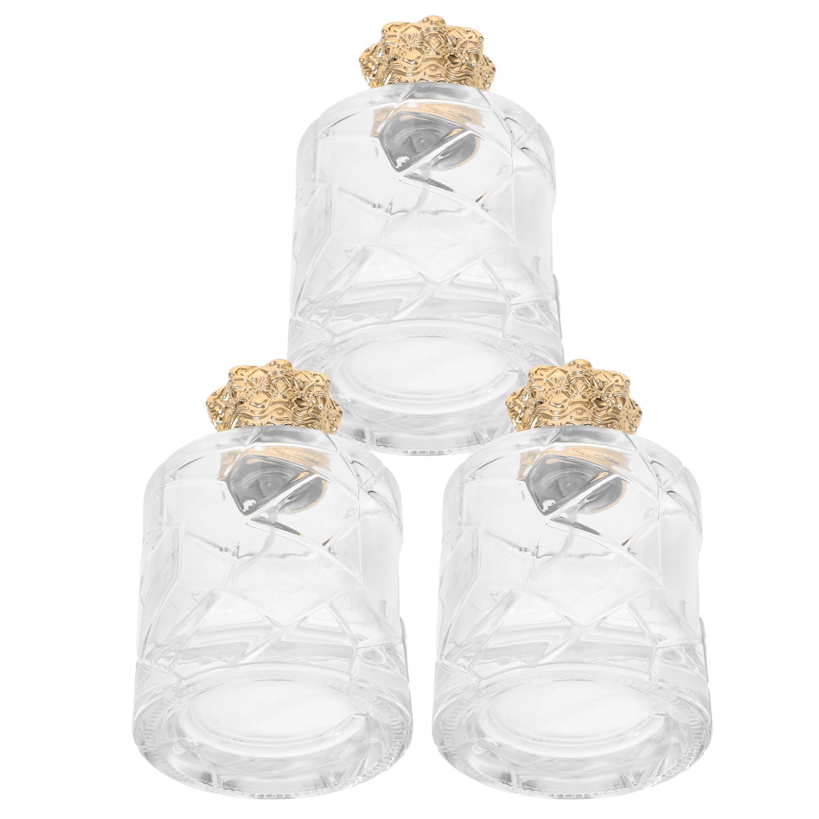Zerodeko Lot de 3 Atomiseurs de Parfum Rechargeables en Verre Transparent 100Ml Portables pour Cosmétiques et Voyage Pratique