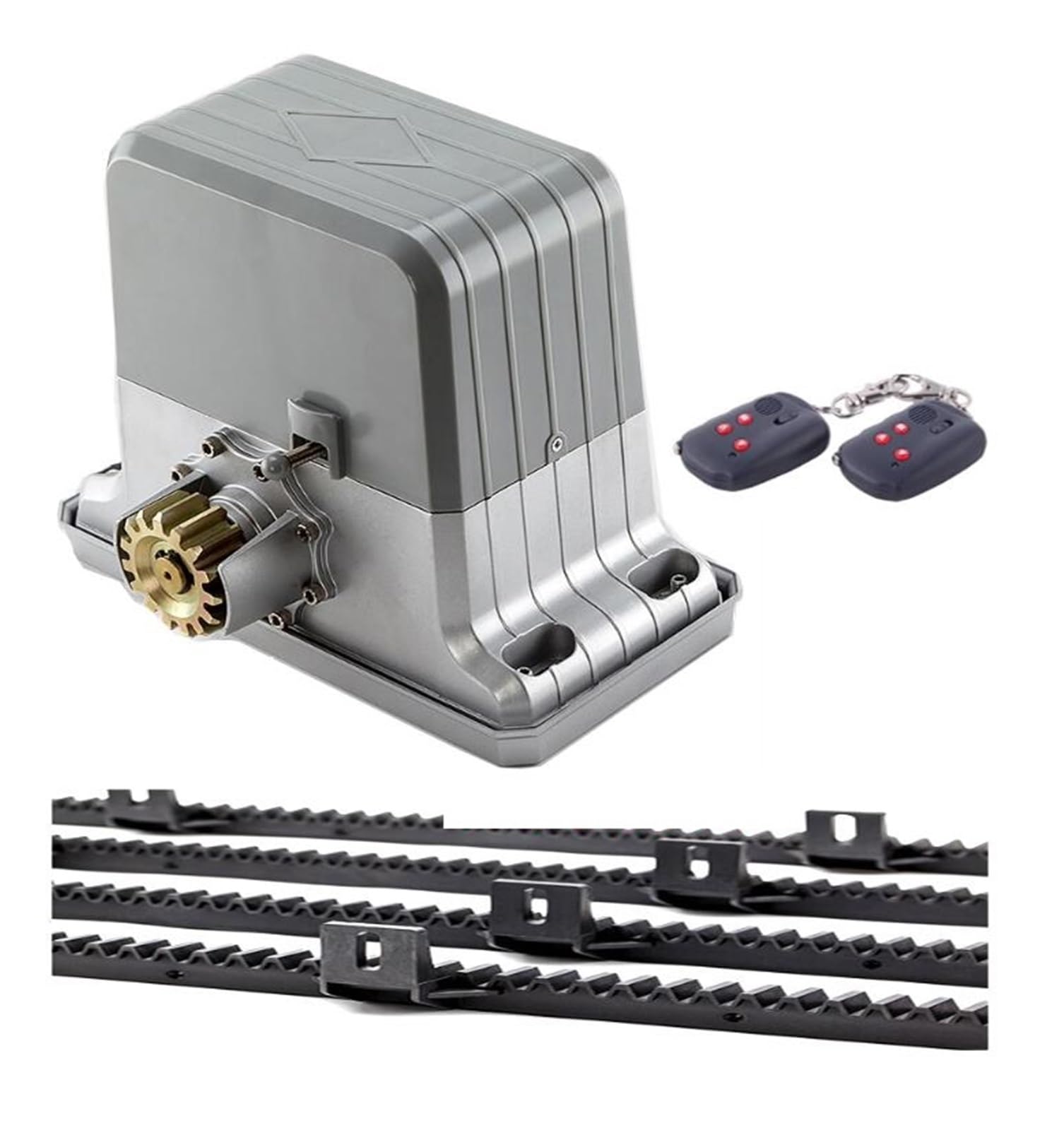 Automatic Gate Opener, DHL Free Waterproof Sliding Automatic Gate Opener 1800kg Motor Engine with 6m 7m 8m 9m Racks Optional(Kit1-6m)
