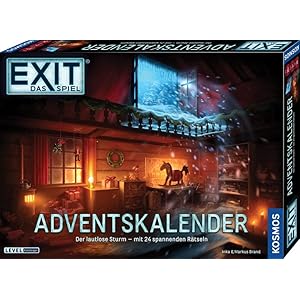 Kosmos 683009 EXIT – Das Spiel Adventskalender, Der lautlose Sturm, mit 24 spannenden Rätseln ab 10 Jahren, Escape Room…