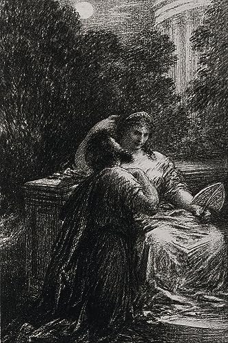 Toile modern peinture de roses et affiches et gravures Fantin-Latour décoration murale 60x90