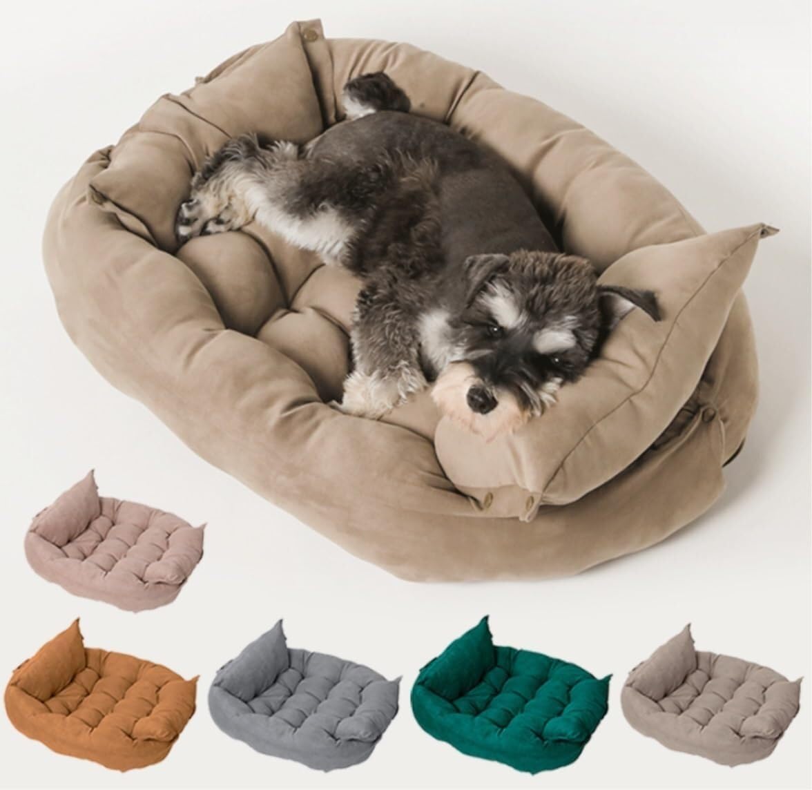 Cuccia per Gatti Cuccia per Cani di Piccola Taglia e Gatti Che vivono in casa Cuccia Lavabile per Animali di Dimensioni Adatte alle Casse Cuccia Gatto Interno(D,63 * 45cm)