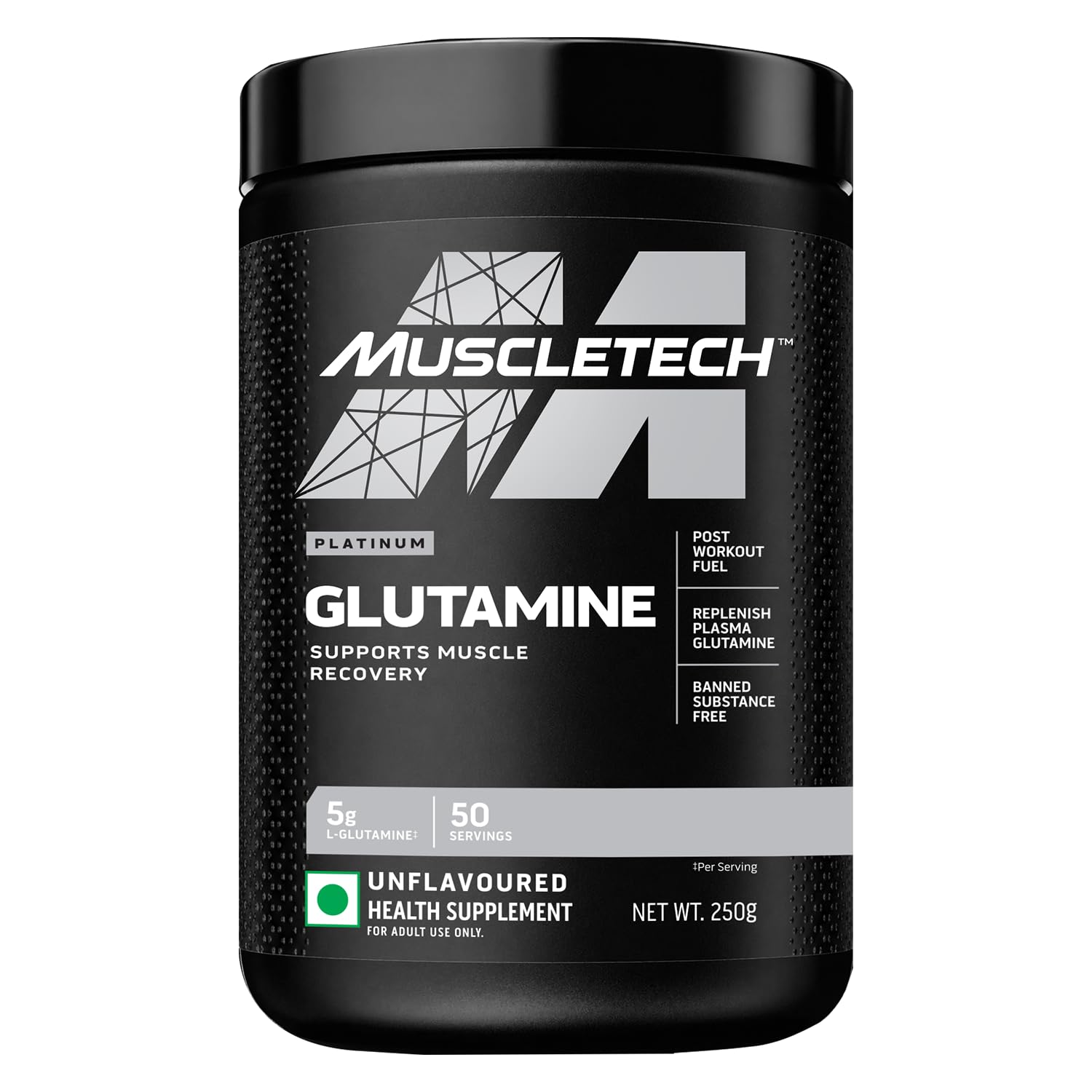 Muscletech Glutamine Powder | Muscletech Platinum 100% Glutamine Powder | Post Workout Recovery Drink | L-Glutamine Powder For Men & Women | Muscle Recovery | Unflavored (50 Servings) - 250G..-image-8