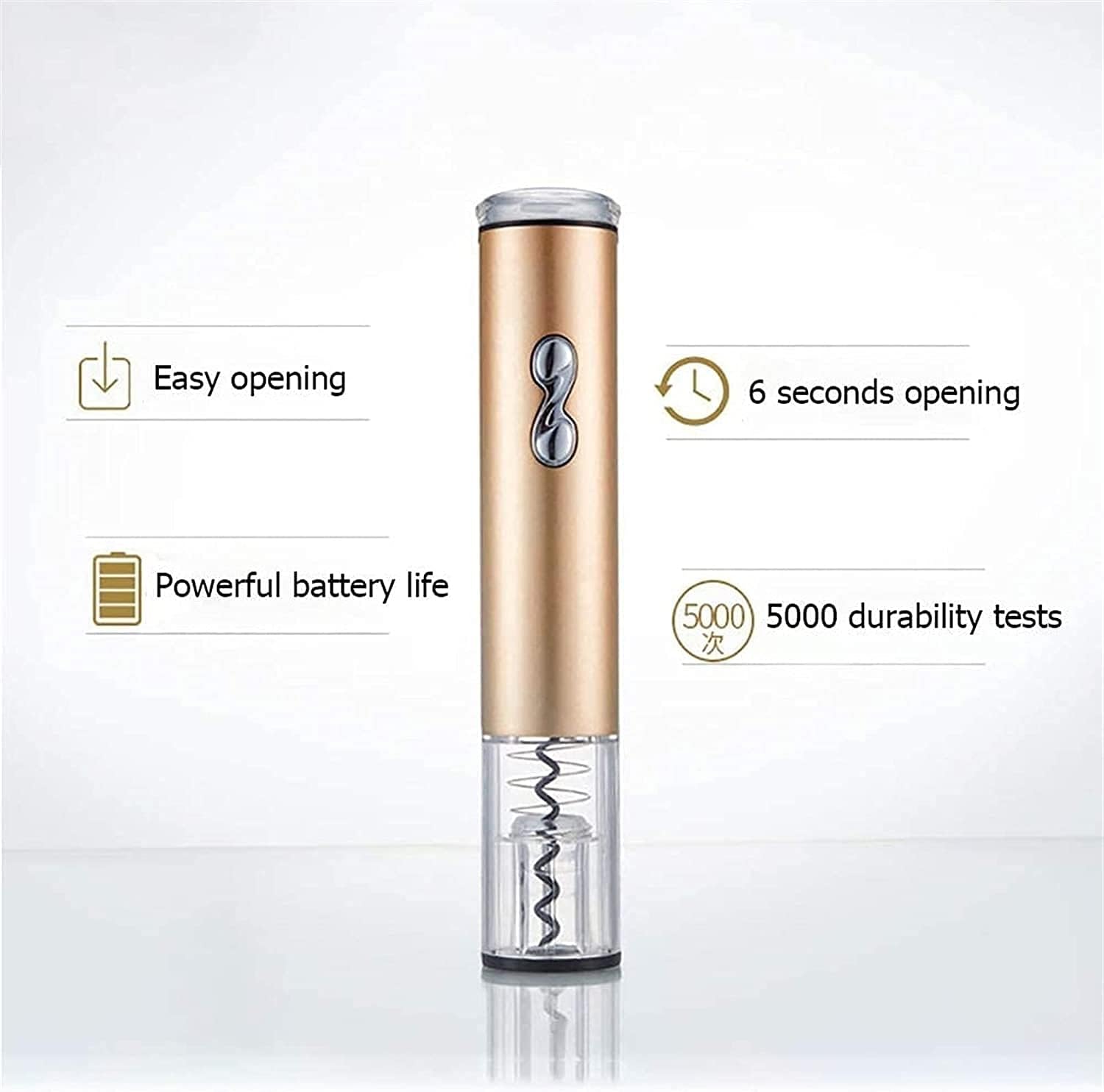 Electric Wine Opener,Operated Cordless Automatic Wine Openers Electric with Foil Cutter,Automatic bottle lifter for household wine opener