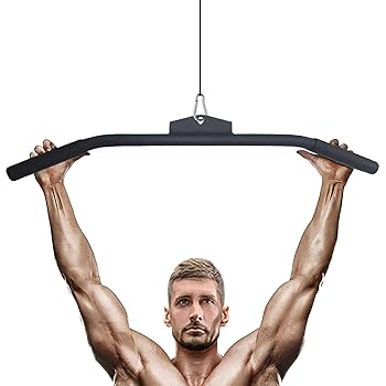 ラットプル　バー　ハンドル　グリップ　ケーブル　アタッチメント　回転　長さ調節可 Amazon.co.jp: ケーブルアタッチメント、ラバーハンドル付き回転