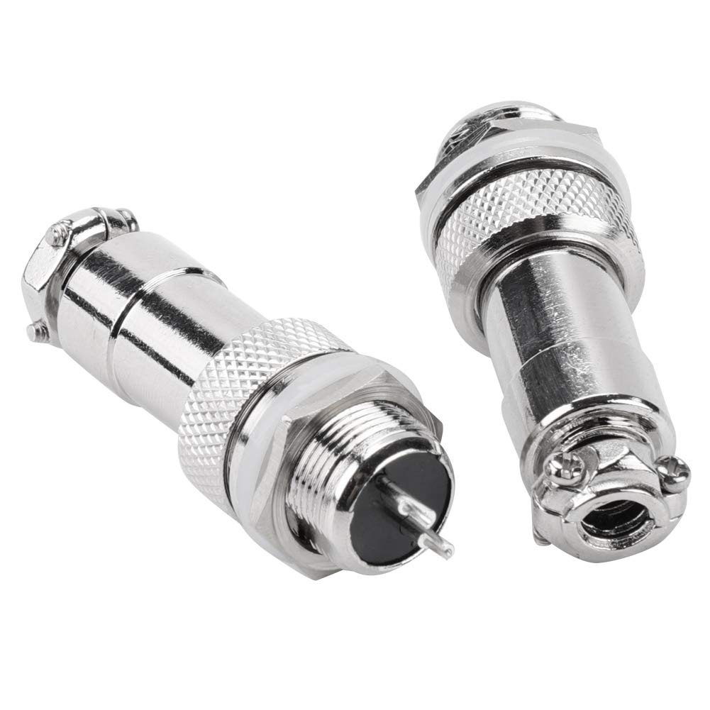 5 Paia Connettori GX12 2Pin Per Aviazione - Maschio E Femmina In Metallo - Foto 3