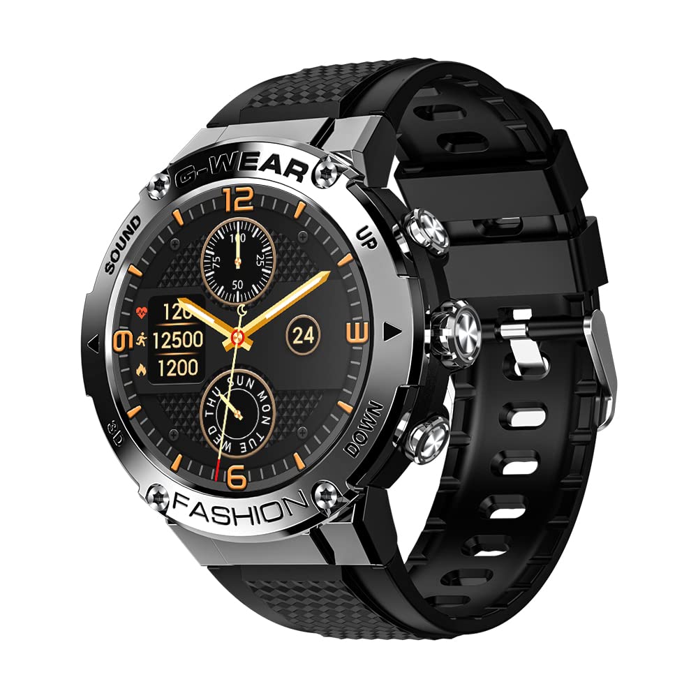 JZ&TS LOKMAT Attack 5 Smart Watch,Touch Screen Smartwatch,Fitness Trackers with Bluetooth Call,Water