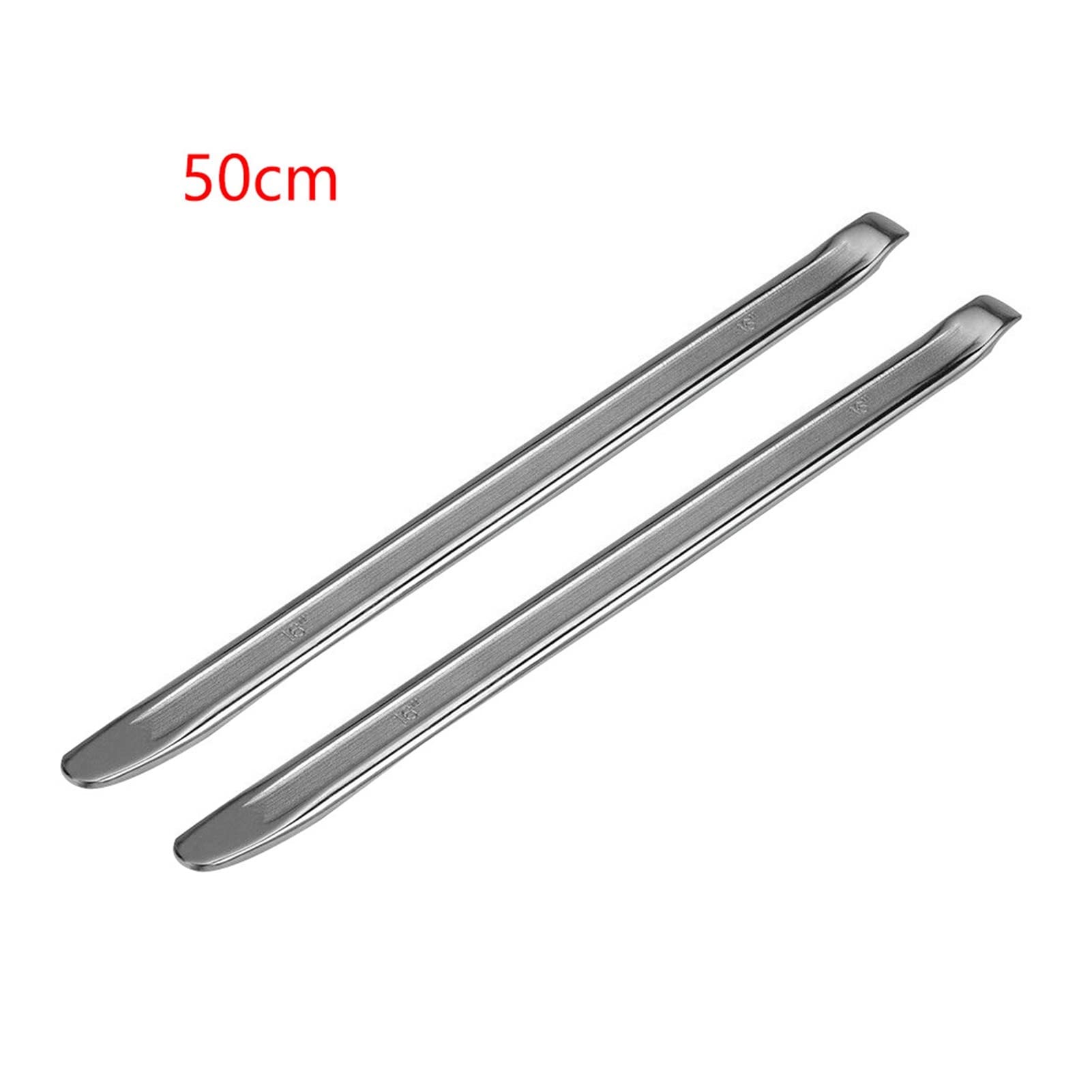 Ajuste for 2 unids Motocicleta Cambiador Duradero Cuchara de Acero Ciclismo Rim Práctico Bicicleta Bike Abre Arriba Palanca de neumáticos Reparación Profesional Herramientas (Color : 50cm)