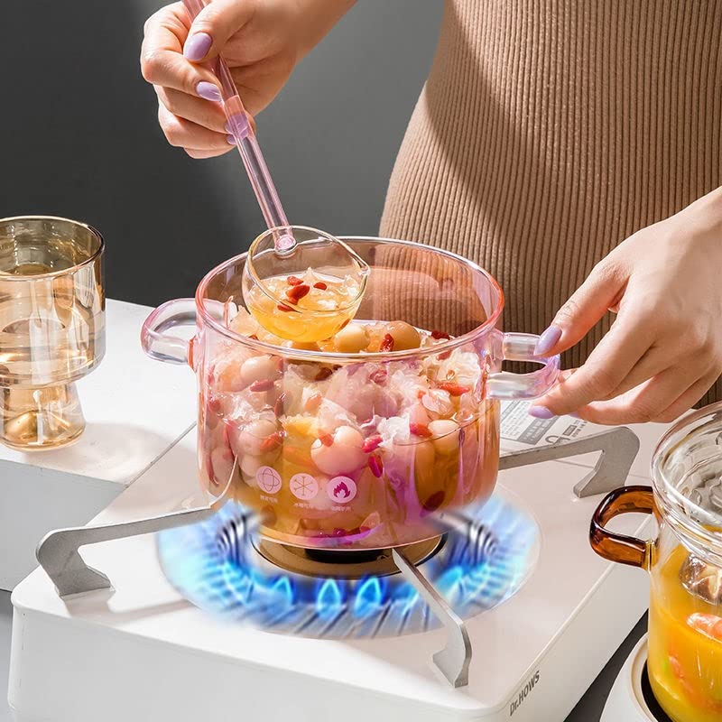 JINXUANTANG Heldere potten om te koken, steelpan glazen