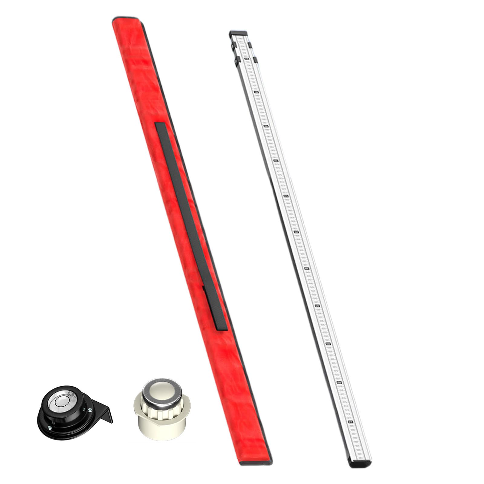Kaccde Scale Aluminum Telescoping Measuring Stick For Construction Layout Floor Plan Drawing Various Building Applications Accurate Height Measurement Tool