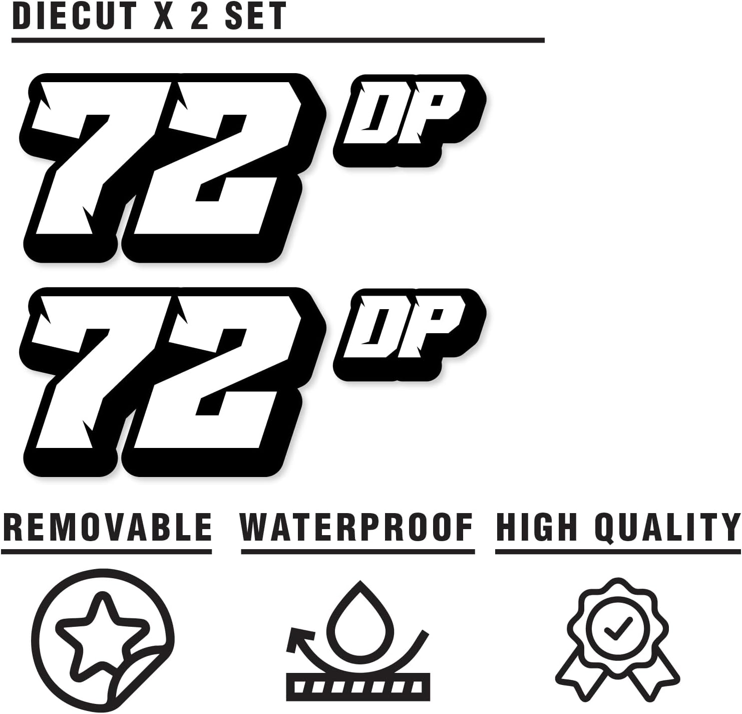 MC MOTOPARTS Cutomize Autocross Vehicle Numbers & Class Letters Magnet 8 10 12 14 16 inch | Magnetic | For Car Racing Track Day Race | Bold Style