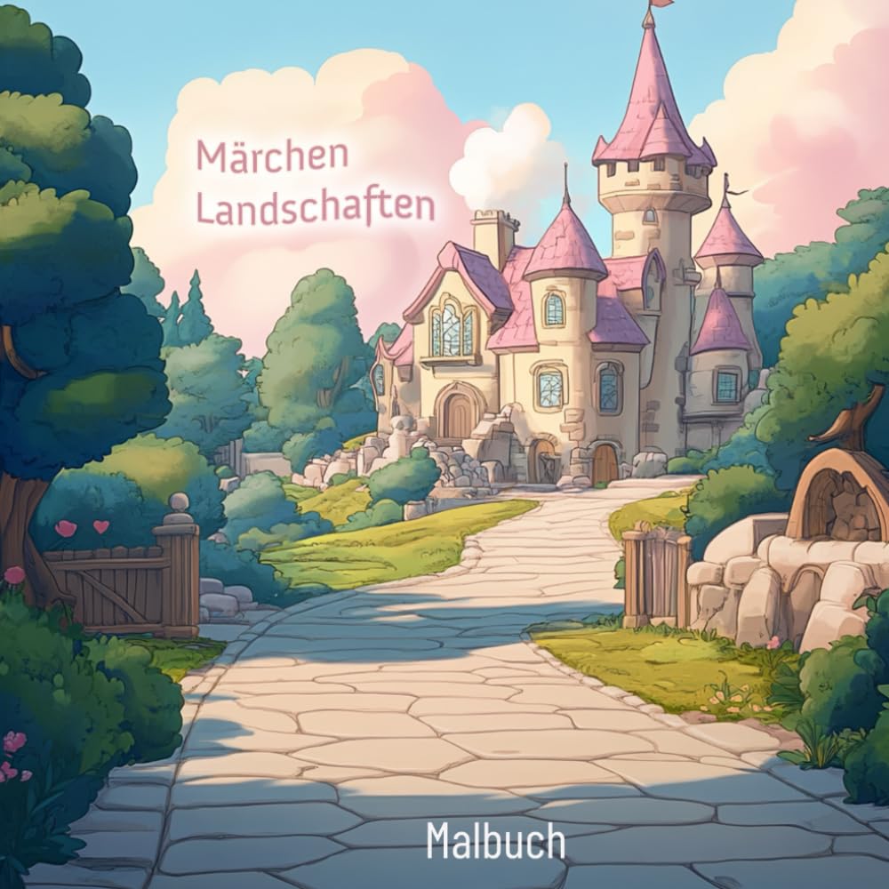 Märchenwelten Malbuch – 45 Zauberhafte Szenen in malerischer Natur | Fantasielandschaften, Fabelwesen & Berge zum Ausmalen für Kinder & Erwachsene von mediamake.de