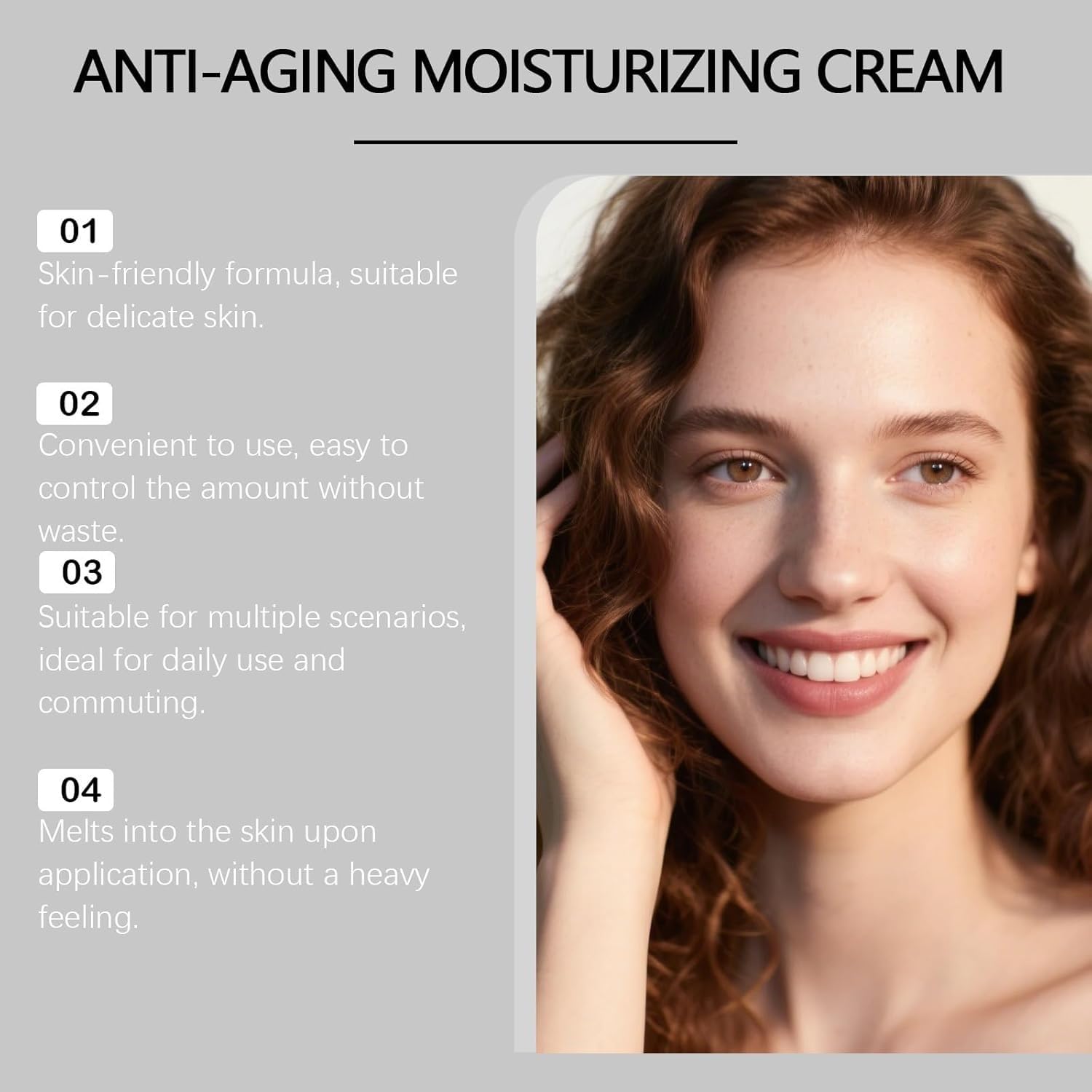 Original Anti-Aging Moisturizing Cream feuchtigkeitsspendende Tagescreme gegen Falten, für reife Haut Geschenk: Raserbrett und Komprimiertes Handtuch (1 Jar)