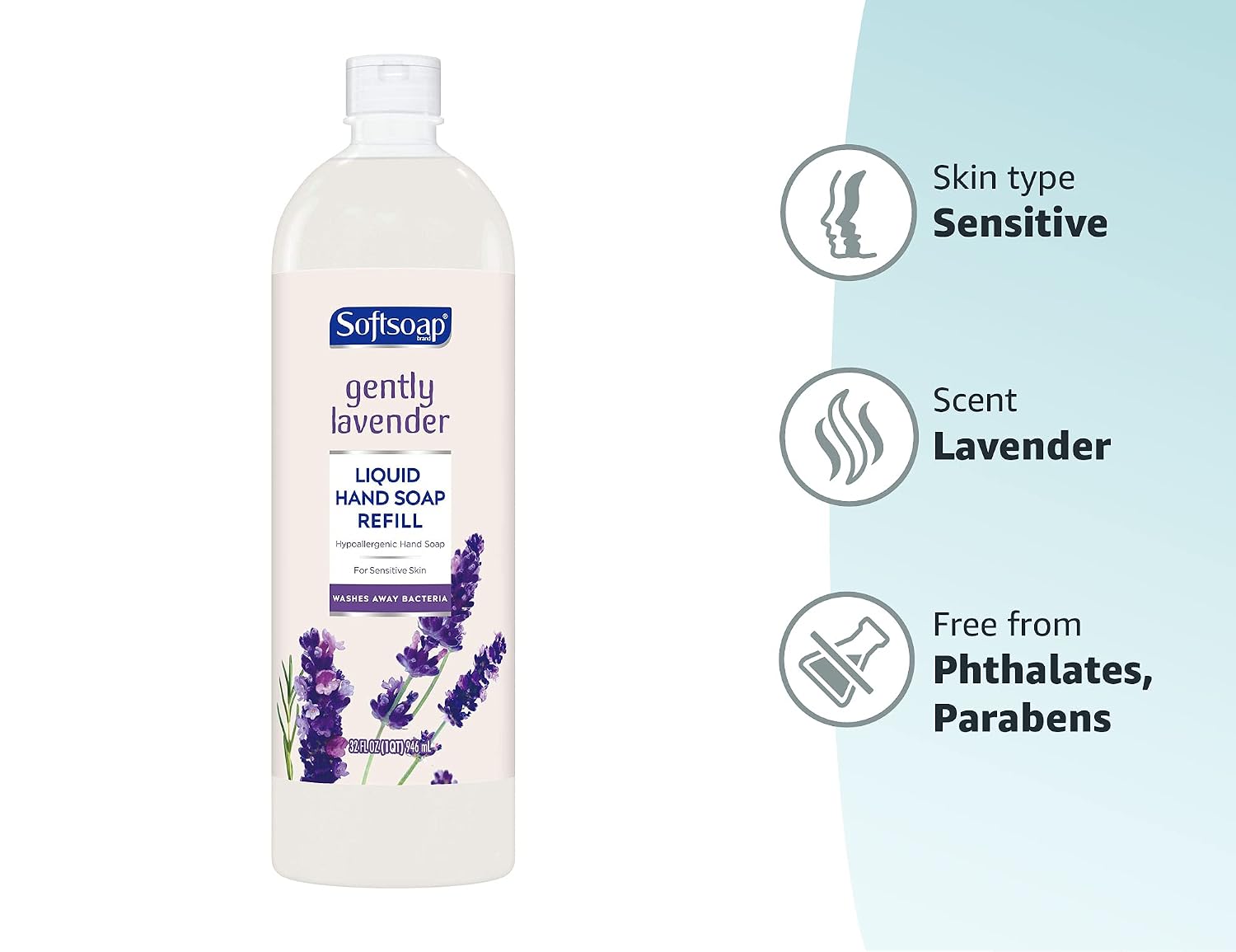 Softsoap Hypoallergenic Gently Lavender Hand Soap Refill - 32 Fluid Ounces