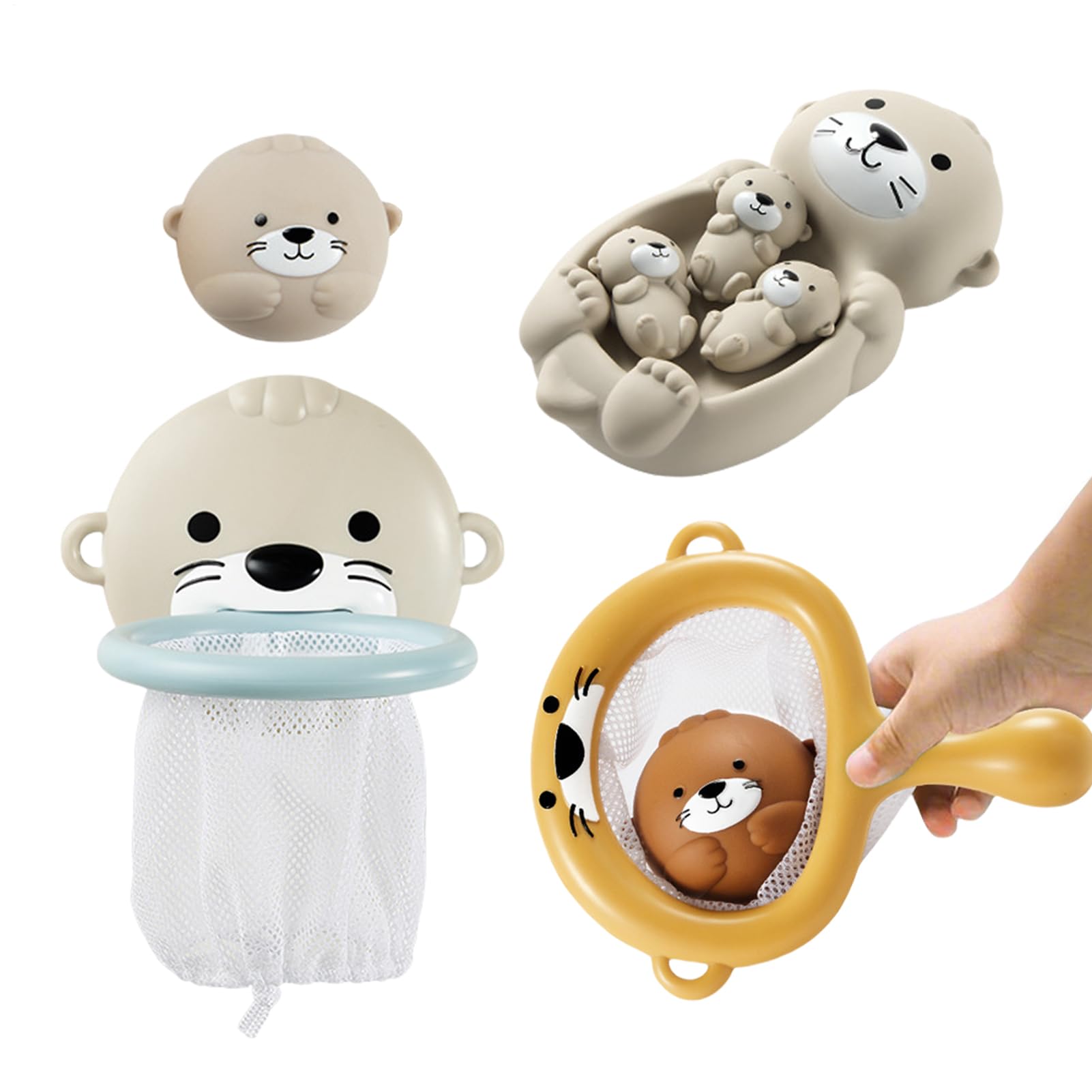 Jouets de bain interactifs avec animaux flottants sensoriels pour bébé - 8