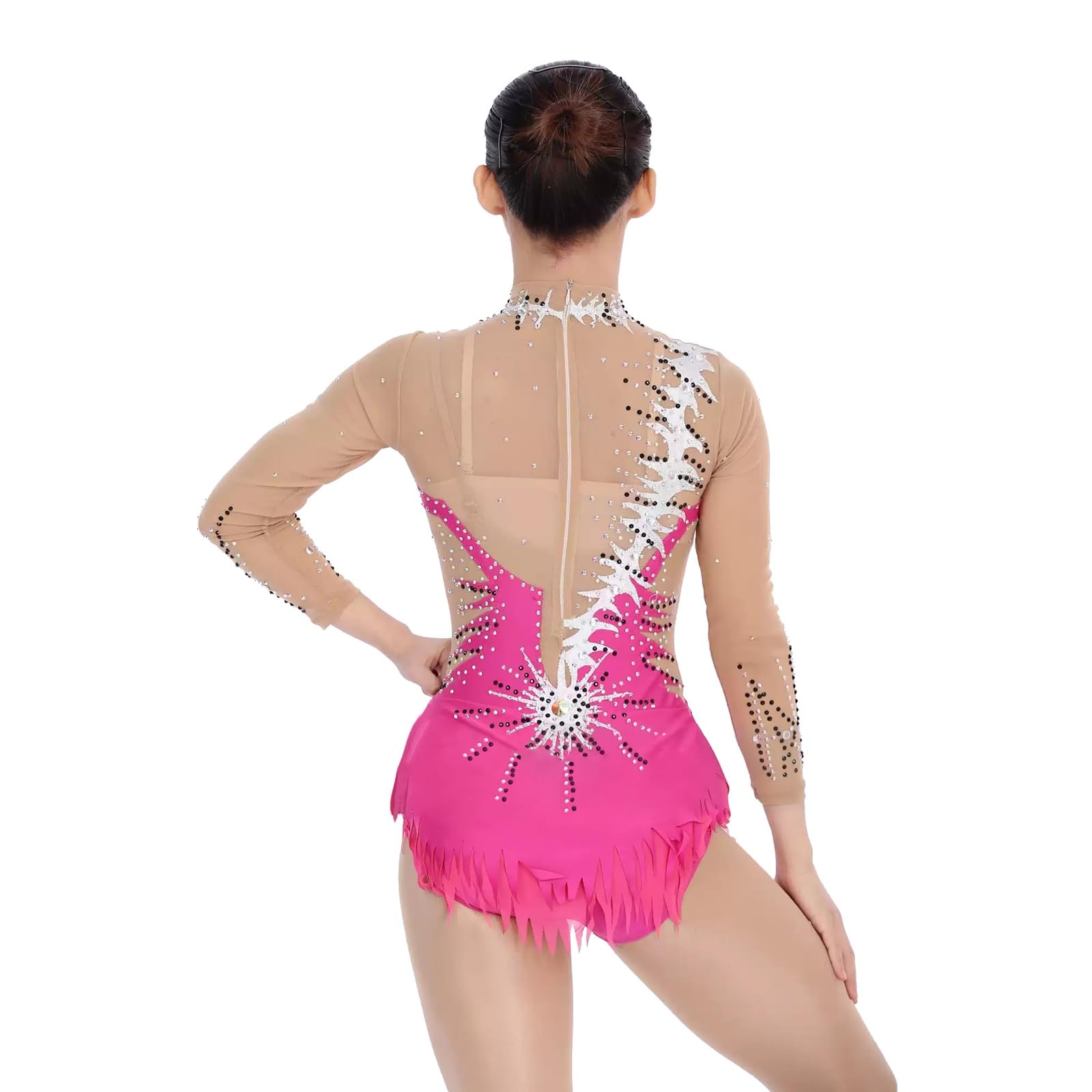 Trykoty Do Gimnastyki Artystycznej, Dziewczęce, Damskie, O Wysokiej Elastyczności, Do Zawodów Sportowych, Do Jazdy Figurowej Na Łyżwach