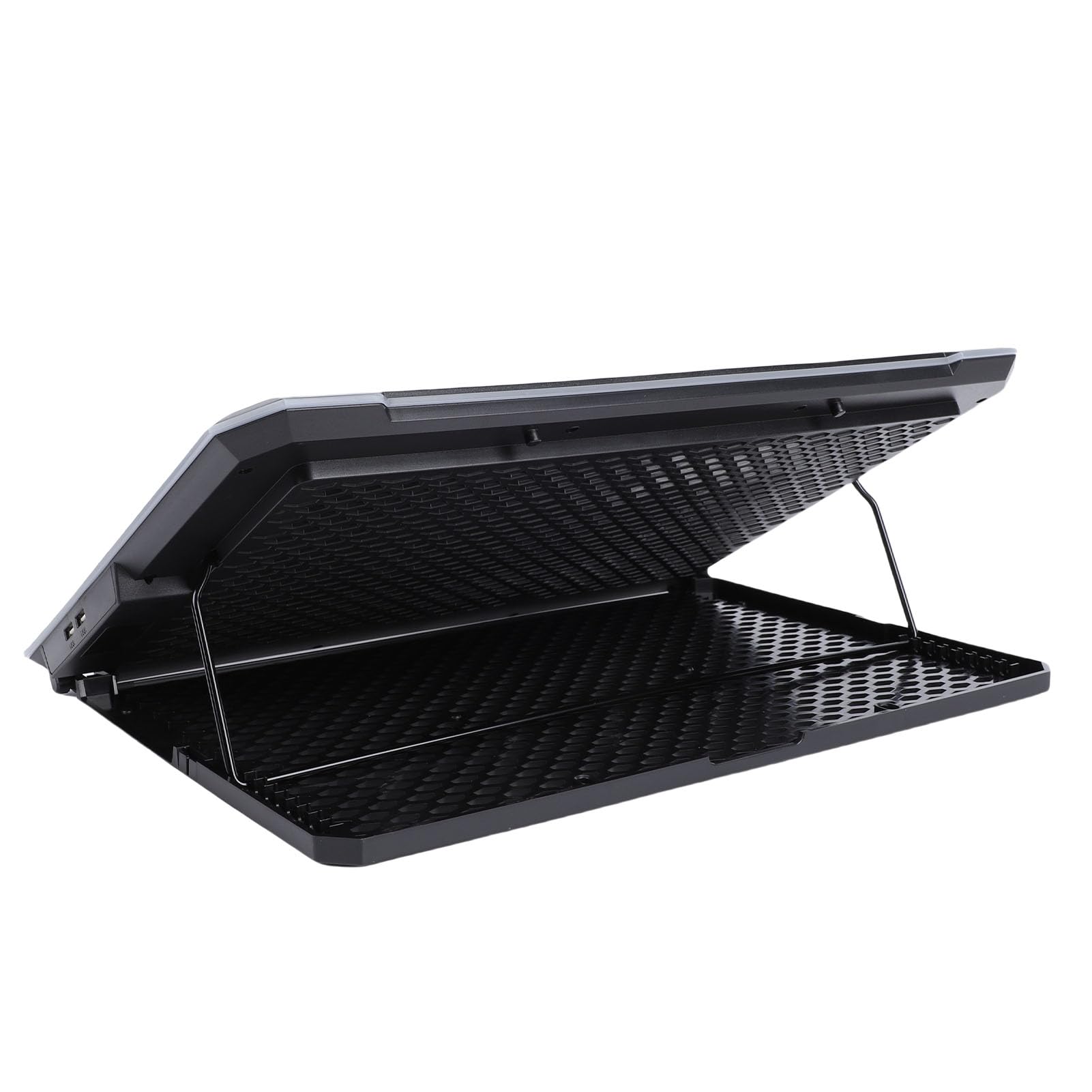 Tonysa Enfriador de Portátil para Videojuegos, Refrigeración Potente, 8 Niveles de Ajustable, Luces RGB para Ordenador Portátil de 12-19 Pulgadas para Jugadores, Metal ABS (14 Aficionados)
