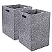 Miorkly Filz Aufbewahrungskorb [2x44L], Zusammenklappbar Lagerung Wäschekorb, Wäschekorb Filz Laundry Baskets Grau, Filzkorb Groß, Aufbewahrungskörbe als Wäschekörbe Spielzeugkorb Wäschesammler Schmal