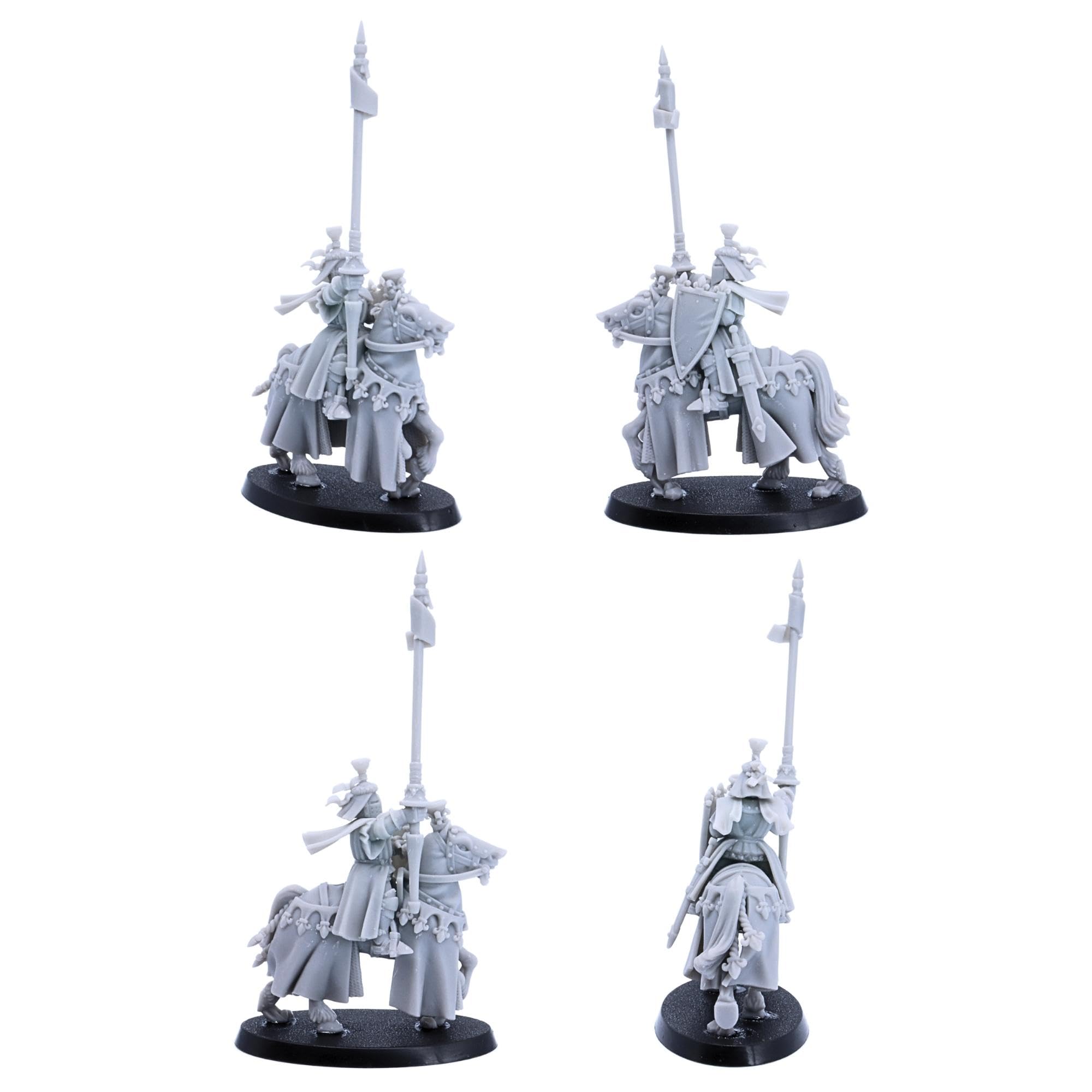 Medieval Royal Knights Cavalleria Spearmen, Highlands Miniature Giochi di ruolo storici gioco TTRPG NPC Wargaming