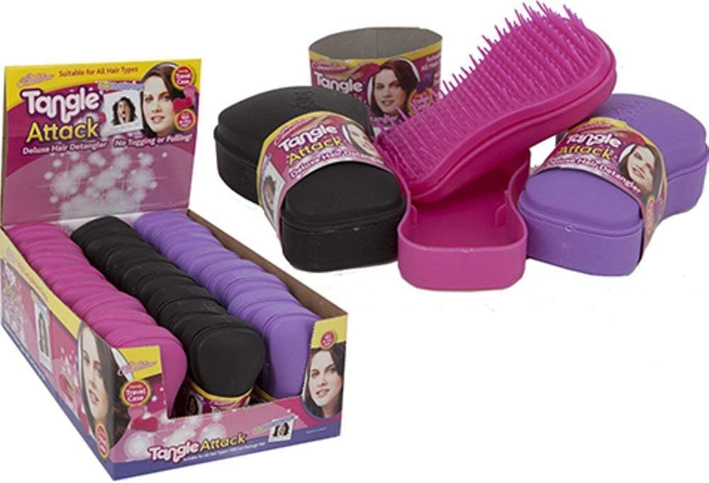 PMS 3 ASST COL DETANGLING HAIR BRUSH IN PRTD CD SLEEVE.24 P
