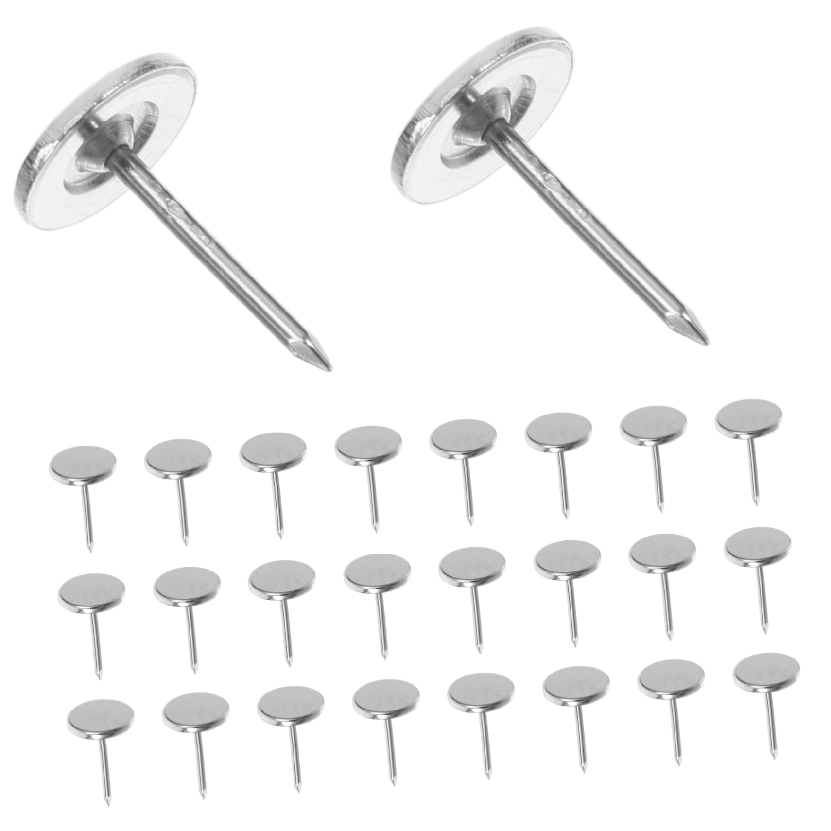 Holibanna 50pcs Iron Flat Head Upholstery Tacks Vintage Design Decorative Nails for Furniture Sofa Door Decoration Supply