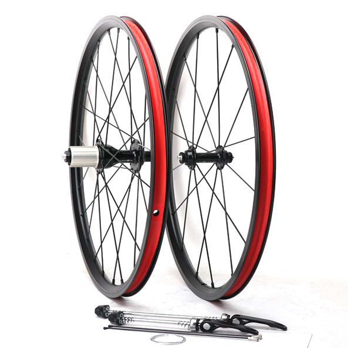 20 Inch Folding Bike Wheelset 406/451 BMX V Brake Sealed Bearing Support  7-8-9-10-11 Speed Cassette Quick Release Front 74mm Rear 130mm Front/Rear