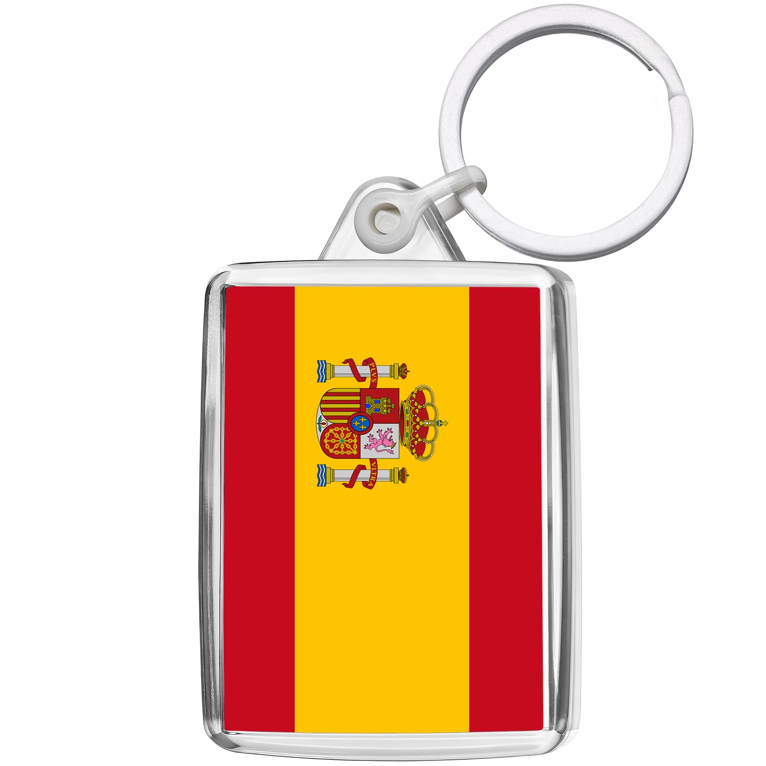 Pixly® Spain Flag Keyring Key Fob Country Keychain Keepsake Spanish Souvenir Gift