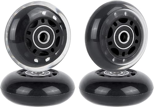 Ruedas de patinaje en línea de 2.520in con rodamientos ABEC-9 para cuchillas, funda Pelican Storm, bolsa de rodillo, maleta de equipaje de mano,