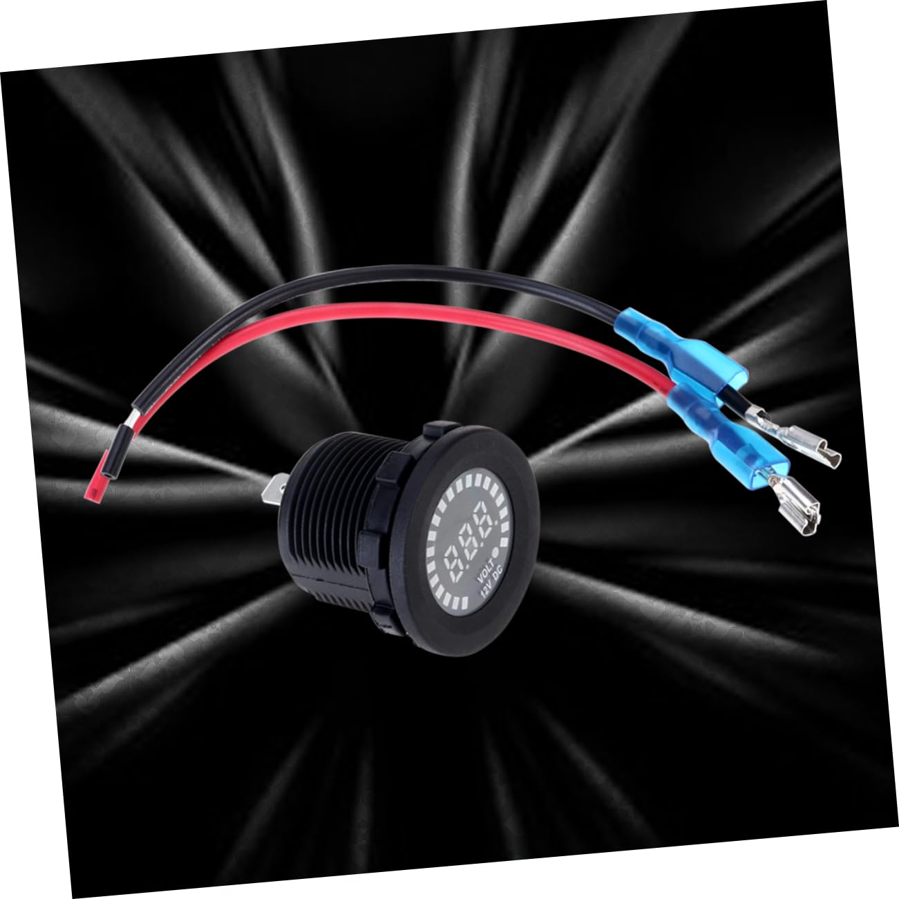 Gatuida 3 Piezas voltímetro para coche voltimetro digital voltímetro digital electrónico automático eléctrico del coche LED para e