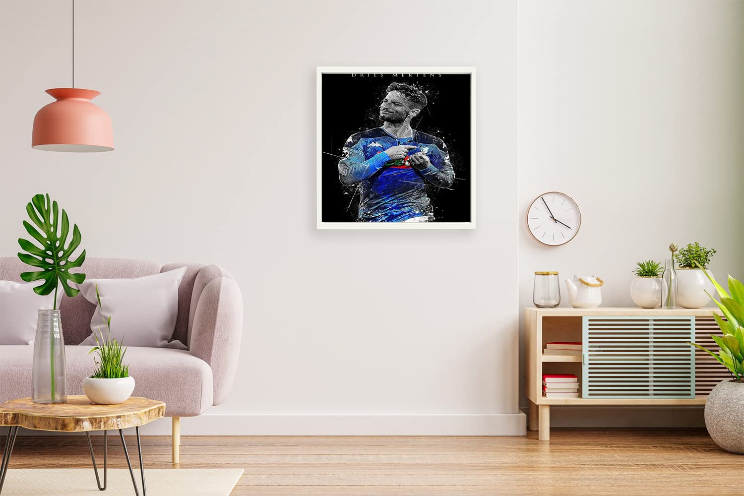 Designs Print White Floater Framed Canvas Wall Art Decoration Poster (14x14 Inch) - Dries Mertens 2 (1C1)