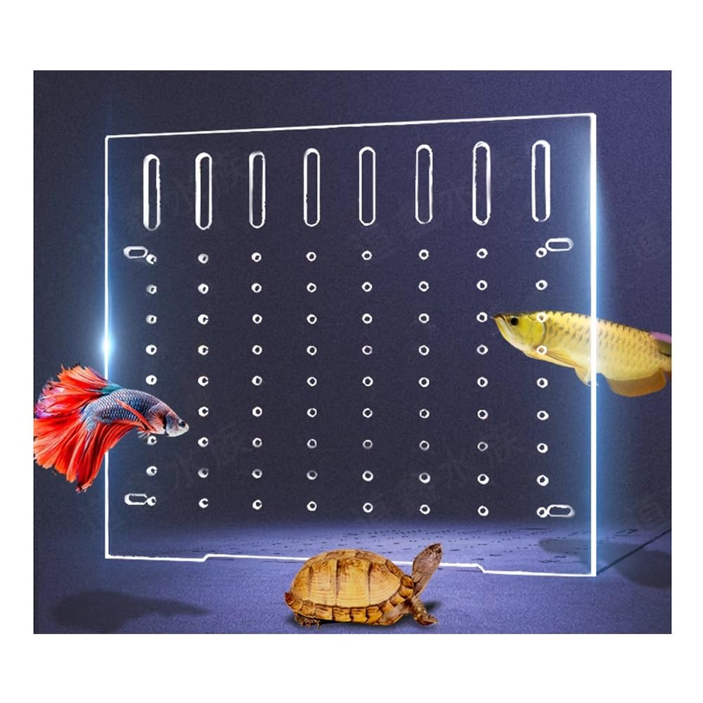 Divisorio Per Acquario In Acrilico Trasparente - Regolabile Con Ventose - Per Pesci - Foto 6