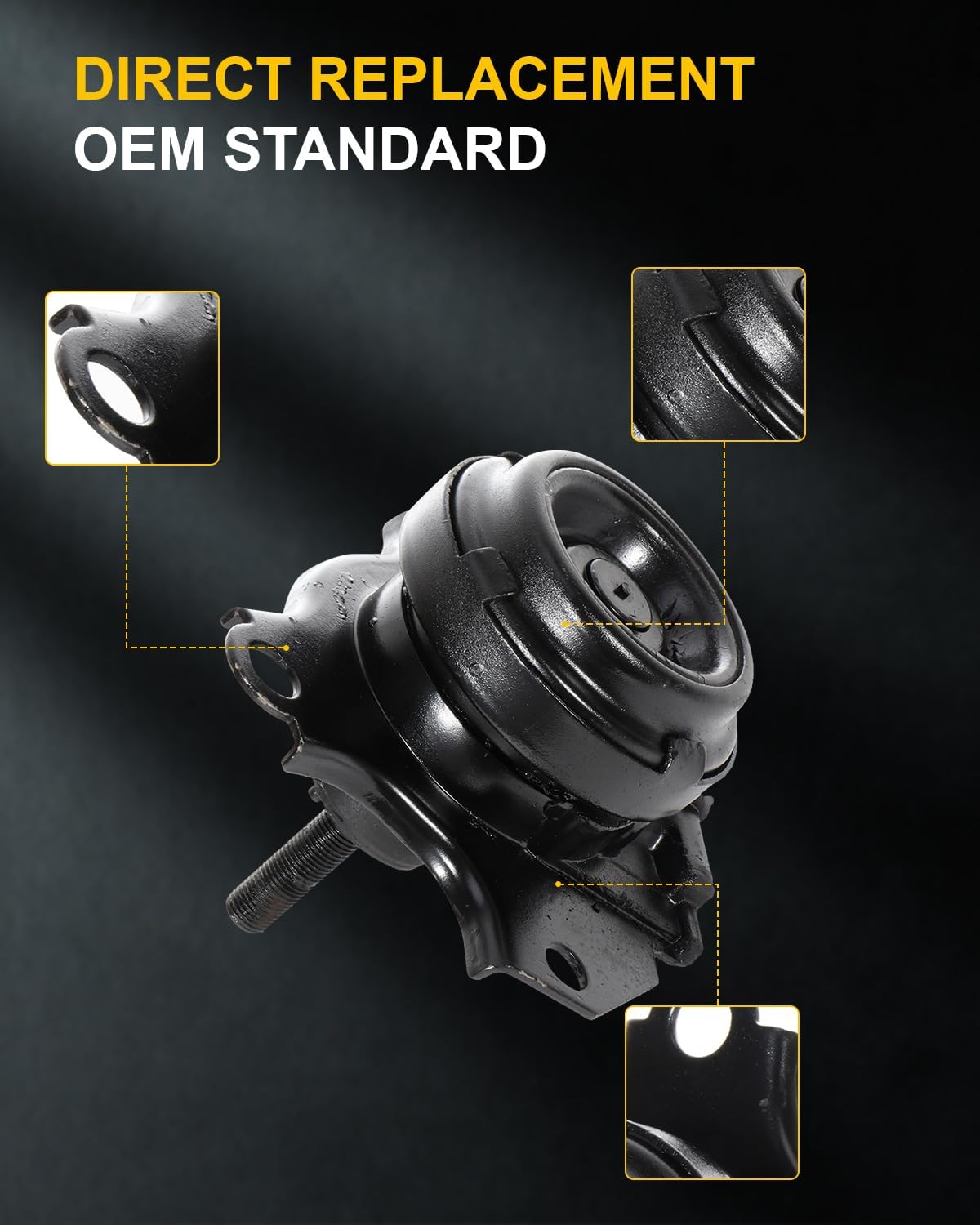 OCPTY Engine Motor Mount Transmission Mount Set (Manual Transmission) Compatible for Honda Civic 2002-2005 & Acura RSX 2002-2006 L4 2.0L # A4528 A4508 A4503 A4549 4PCS