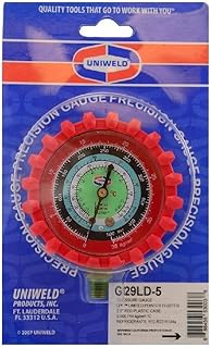 MANIFOLD GAUGE HIGH UNIWELD R-12/R-22R/R-134a G29LD-5 (PSI-kg/cm2-C)