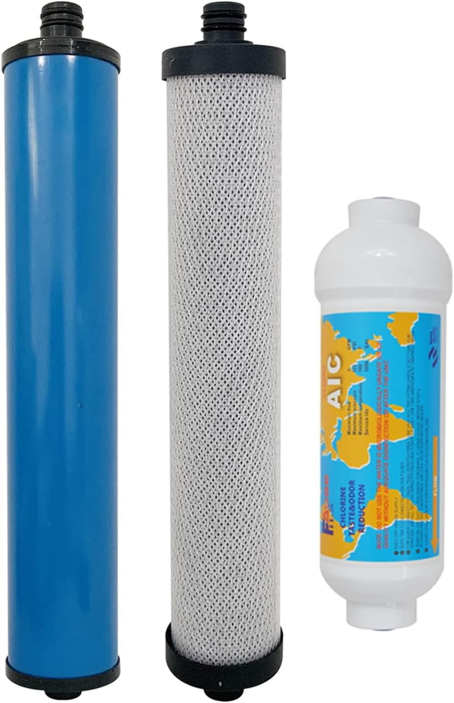 R.O. Split Pre / Post / Inline Filter Set for Microline Reverse Osmosis System,without membrane