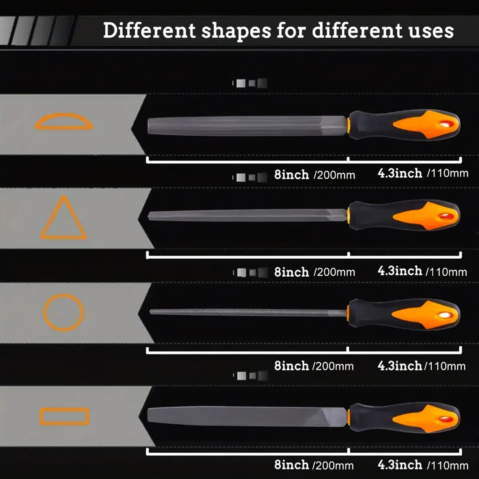 Set 18 Lime Per Legno E Metallo - Acciaio T12, Con Lime Piatte, Tonde E Aghi | Per Fai Da Te E Professionisti - Foto 4