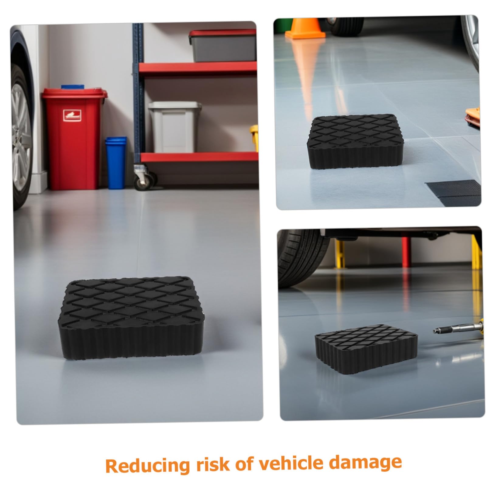 Ciieeo Unterlegscheibe Für Wagenheber Antivibrations-gummipads Gummipad Für Rangierwagenheber Stoßdämpfende Matte Gummi-wagenheberadapter Vibrationsdämpfende Unterlage Bodenschutz Werkzeu