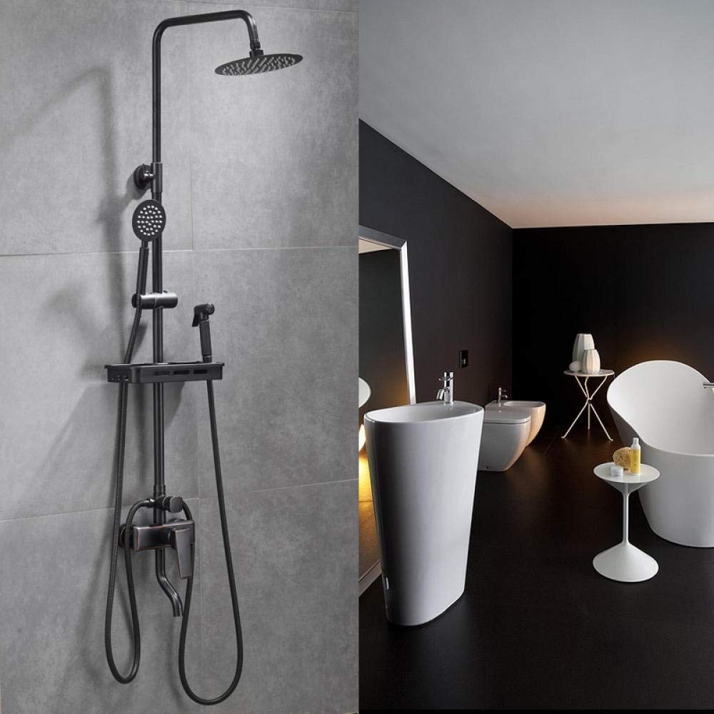 DFGHNBVC Bathroom Rainfall Shower Faucet Set Bathtub Single Handle Tap With Hand Sprayer Shower Set Waterfall Wall Mounted Mixer Taps