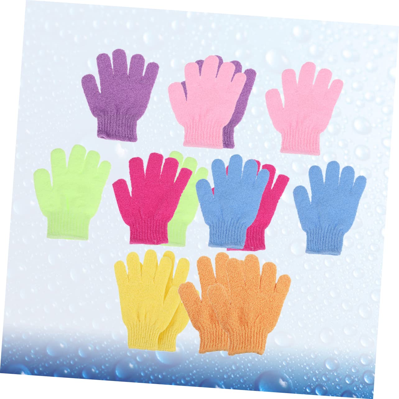 minkissy 28piezas Guantes Exfoliantes De De Toallas Para Baño Con Diseño De Cinco Dedos Masaje Espalda y Exfoliación Para Hombres y Mujeres Rosado