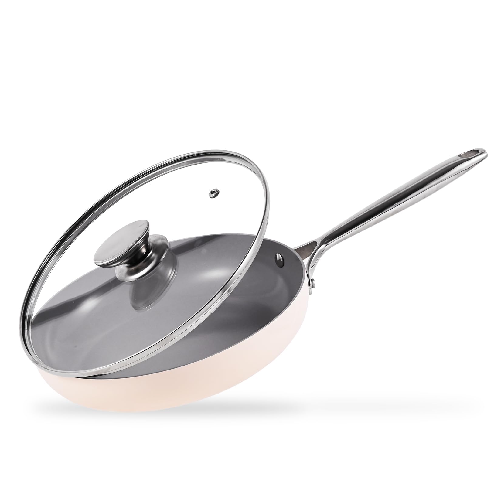 JEETEE Nonstick Frying Pan with Lid