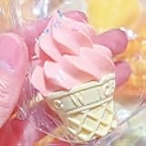 Taba Squishy ice Cream,Kawaii Squishies Silicone Toys,Stress Relieving Fur Ball OPP Packaging Gifts|Squishy Fidget Toys for Anxiety&Relaxation|Perfect Desk Accessory for Adults (1 Pink)