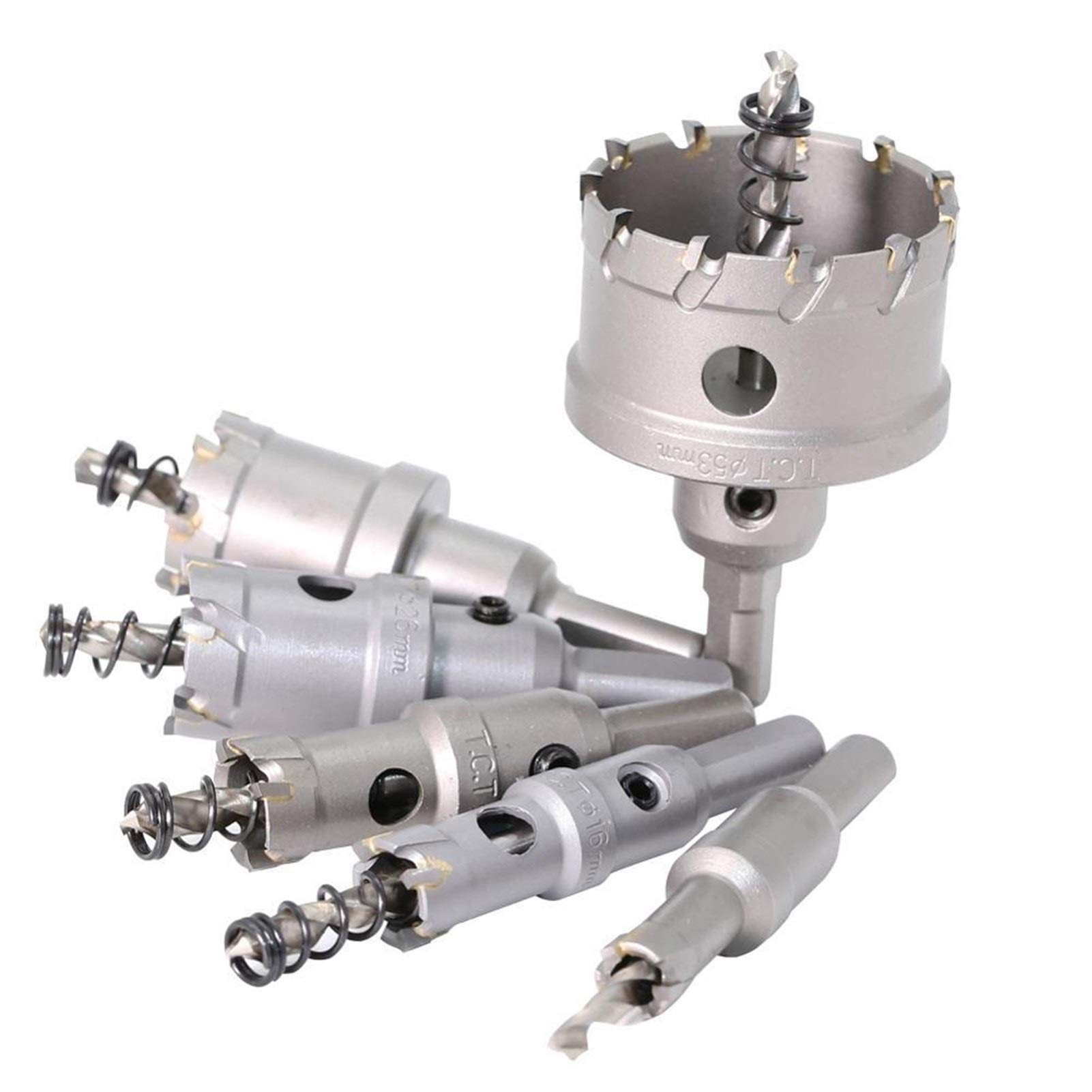 PYouo-best frez z z węglika spiekanego wiertło wiertło wiertło wiertło 12-150 mm zestaw bitów otwornica frez do stali nierdzewnej stop metalu wiercenie 1 szt., trwałe produkty (średnica otworu: 81 mm)
