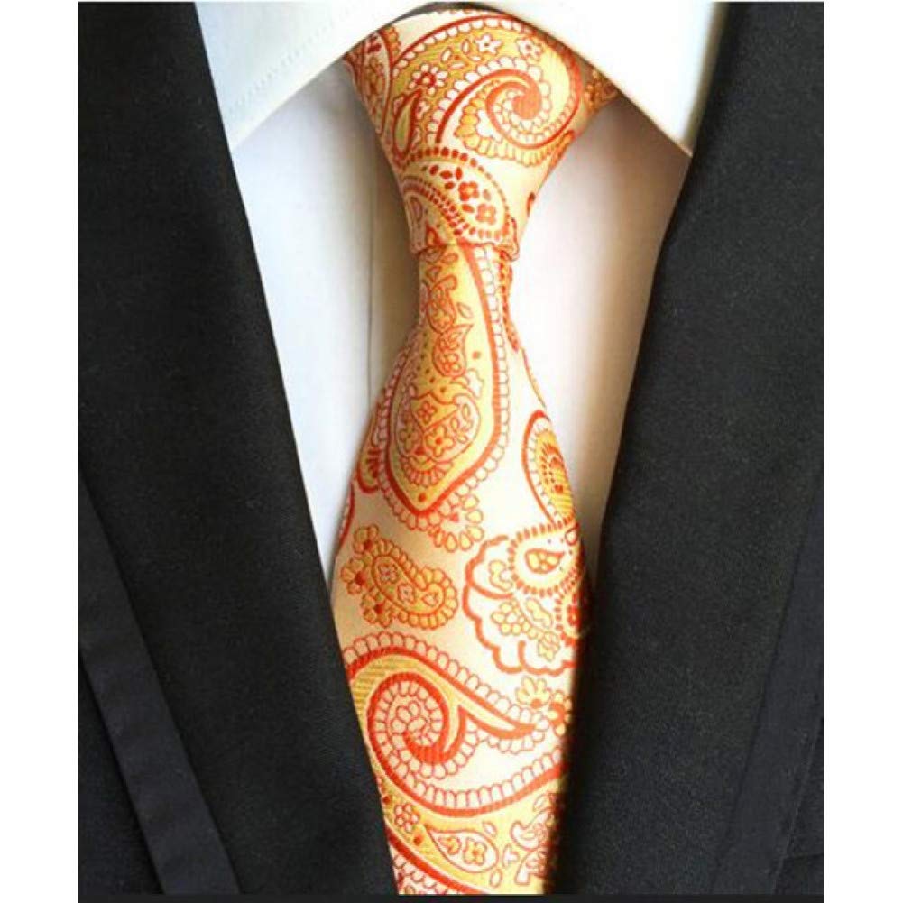 Cravate rayée homme mode jacquard lattice accessoires de costume chic Y78