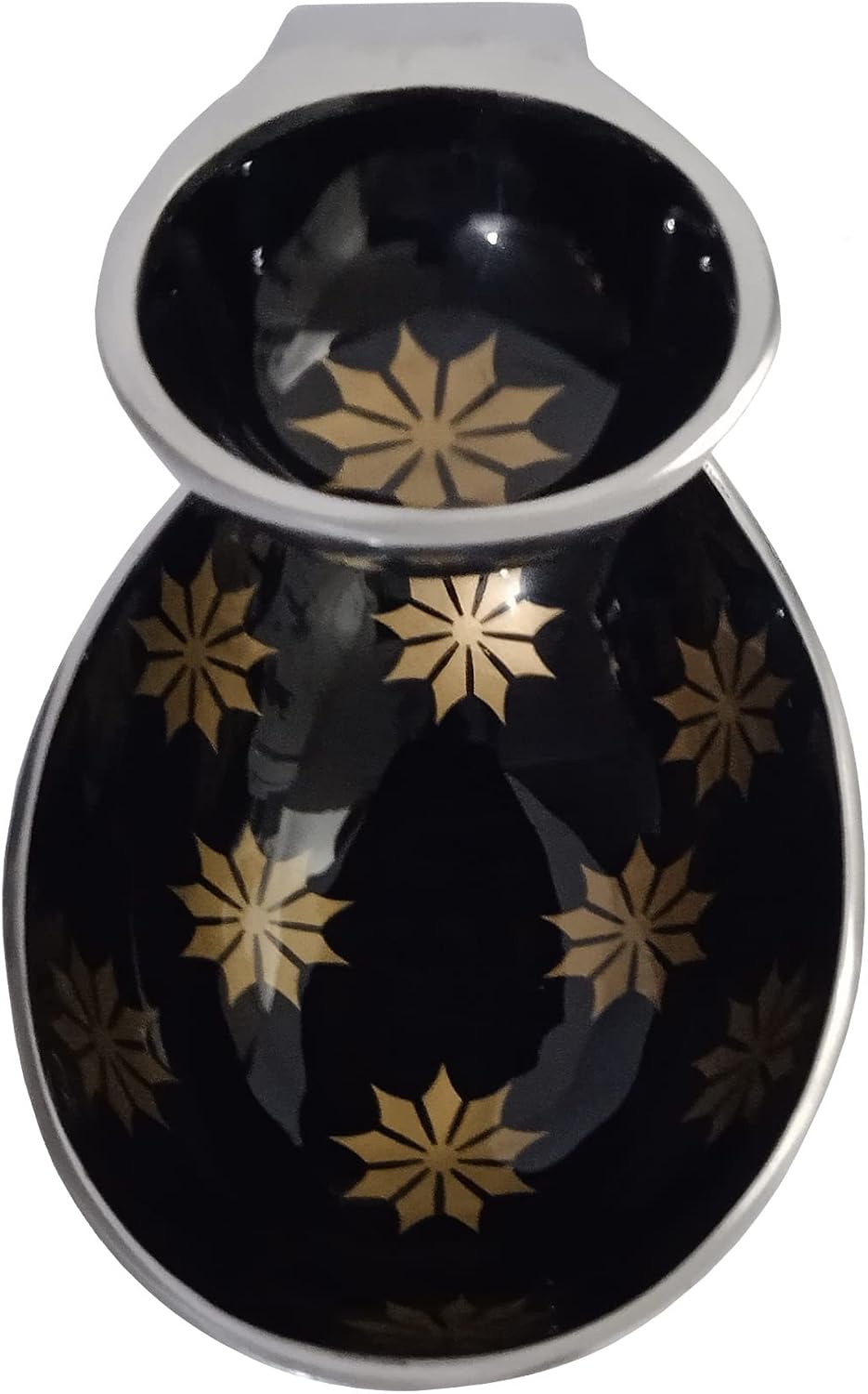 Purpledip Aluminium Serving Tray Platter & Dips Bowl; Unique Table Dcor Especially for Parties, Black (11798)