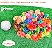 Adhere Golf Ball Marker 50 100 pcs Plastic Position Ball Marker Quarter Size 0.94 inch Flat Golf Ball Marker Mix Colour (Transparent Colour・100pcs)